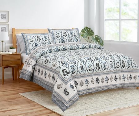 HOME HEAVENS KING SIZE BEDSHEET | Size -108 x 108 | 100% Pure Cotton